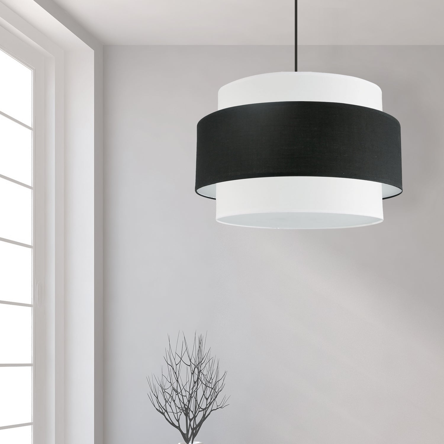 Dainolite Ltd - PYA-224C-MB-BW - Four Light Chandelier - Priya - Black