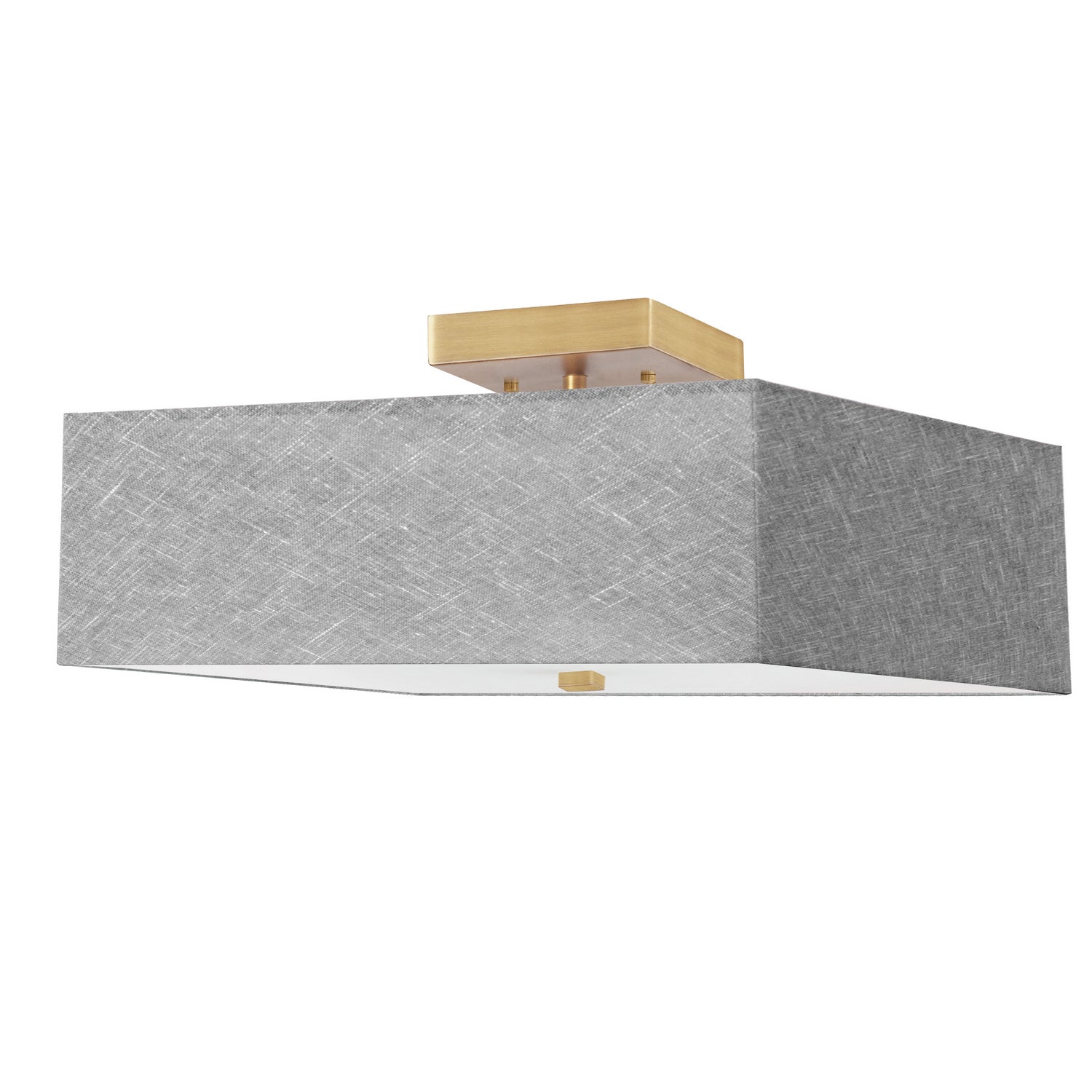 Dainolite Ltd - SRN-143SF-AGB-GRY - Three Light Semi-Flush Mount - Seren - Grey