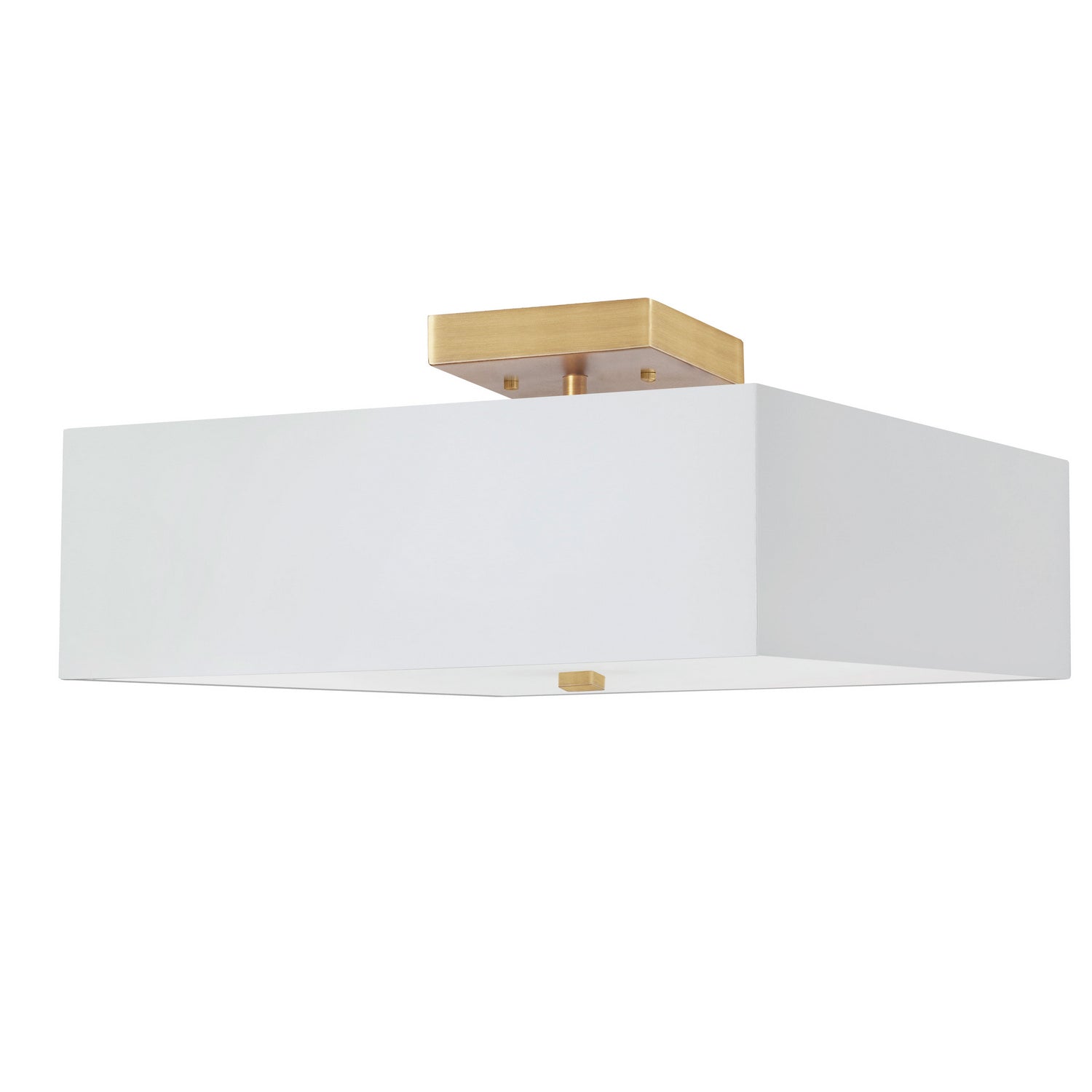 Dainolite Ltd - SRN-143SF-AGB-WH - Three Light Semi-Flush Mount - Seren - White