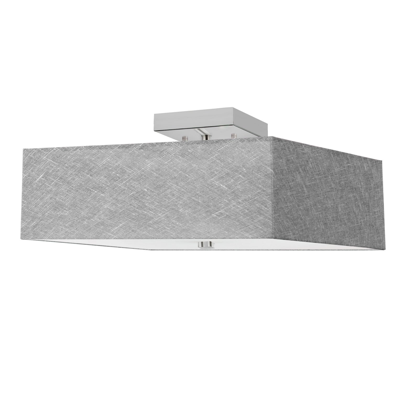 Dainolite Ltd - SRN-143SF-PC-GRY - Three Light Semi-Flush Mount - Seren - Grey