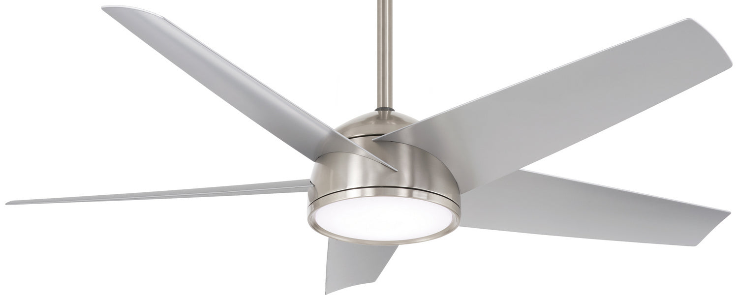 Minka Aire - F781L-BNW - 58"Outdoor Ceiling Fan - Chubby - Brushed Nickel