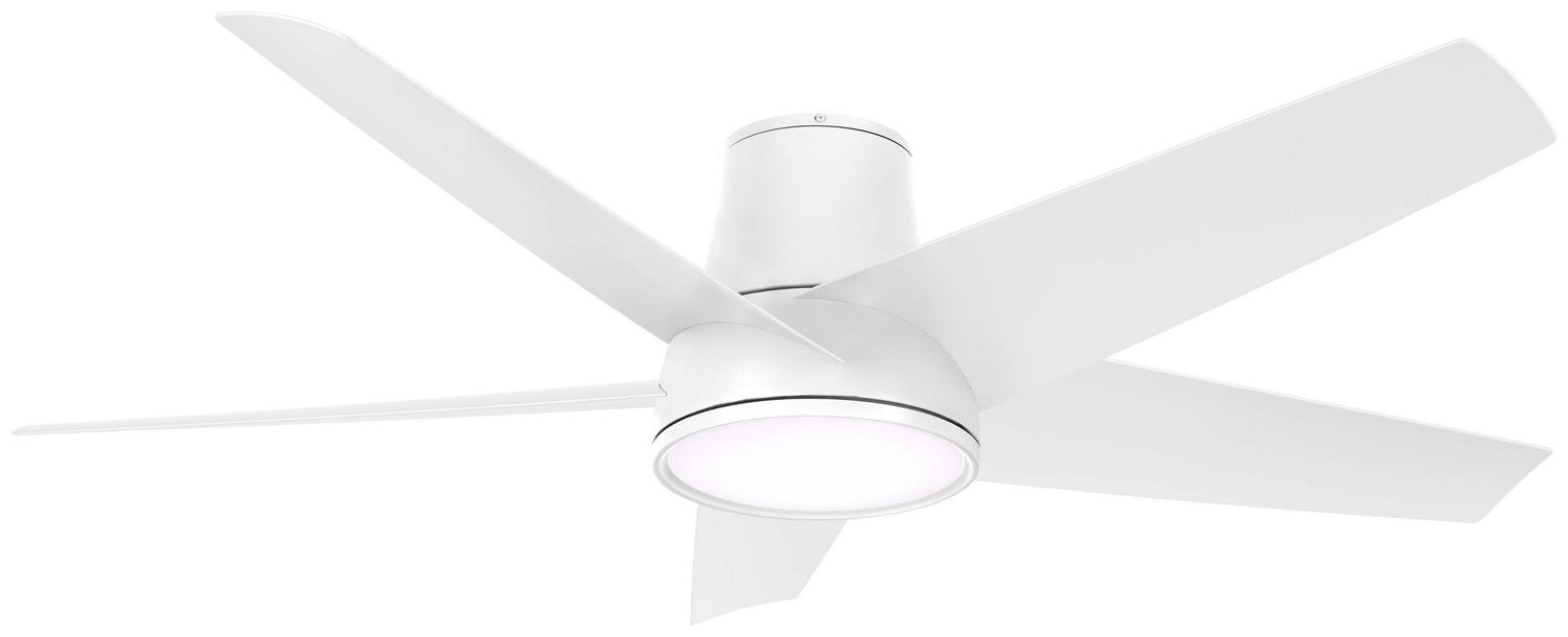 Minka Aire - F782L-WHF - 58"Outdoor Ceiling Fan - Chubby Ii - Flat White