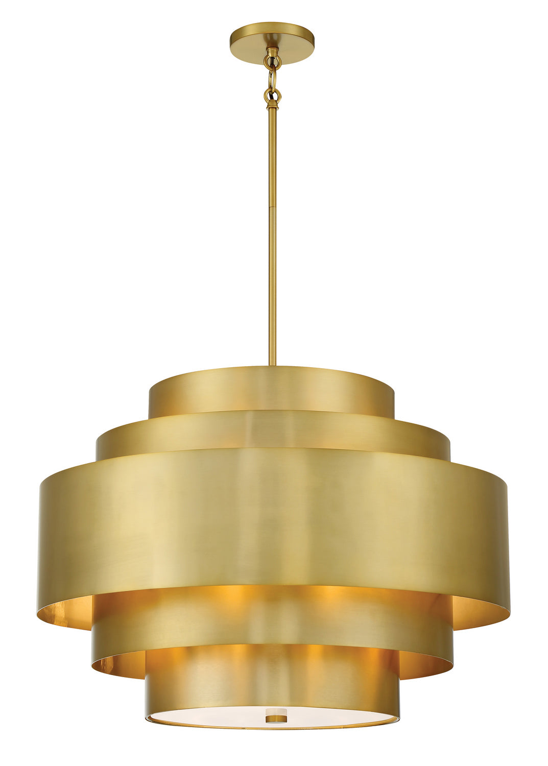 Minka-Lavery - 2535-695 - Five Light Pendant - SpyGlass Terrace - Soft Brass