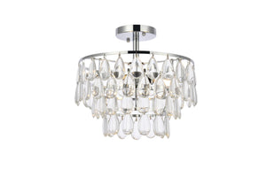 Elegant Lighting - 1103F14C - Three Light Flush Mount - Mila - Chrome