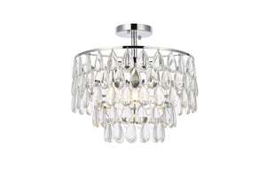 Elegant Lighting - 1103F16C - Three Light Flush Mount - Mila - Chrome