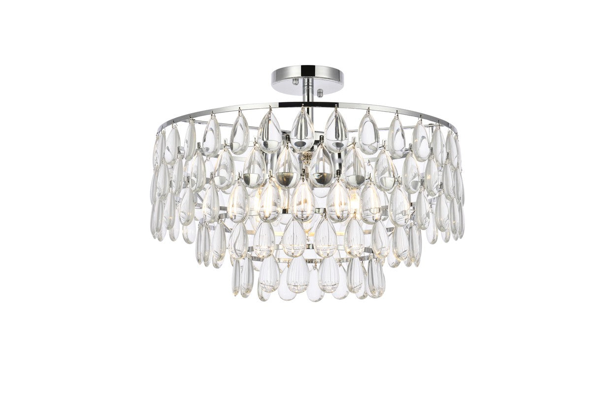 Elegant Lighting - 1103F20C - Five Light Flush Mount - Mila - Chrome