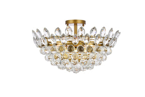 Elegant Lighting - 1105F20BR - Five Light Flush Mount - Emilia - Brass