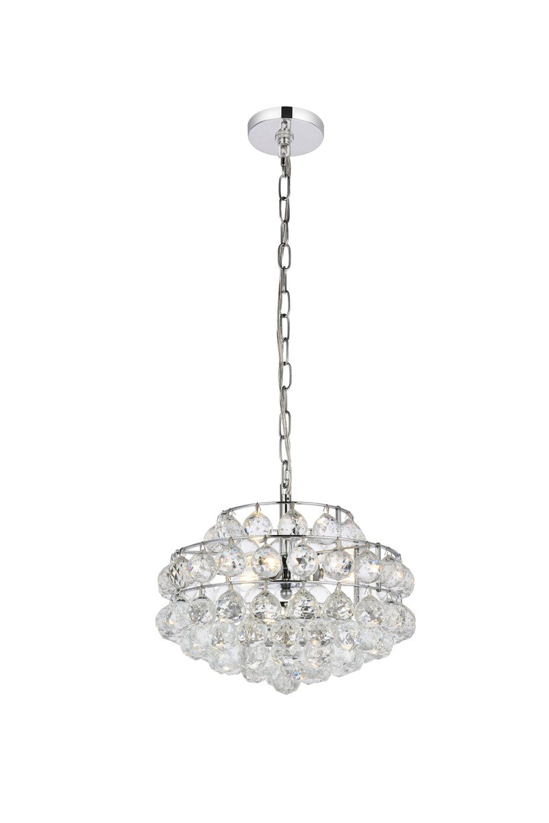 Elegant Lighting - 1106D14C - Three Light Pendant - Savannah - Chrome