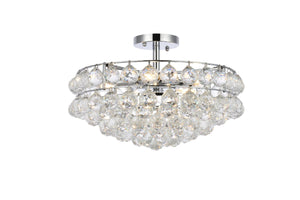 Elegant Lighting - 1107F18C - Five Light Flush Mount - Savannah - Chrome