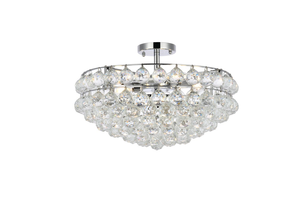 Elegant Lighting - 1107F20C - Five Light Flush Mount - Savannah - Chrome