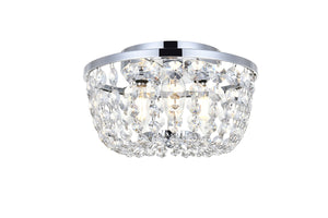 Elegant Lighting - 1109F10C - Three Light Flush Mount - Cora - Chrome