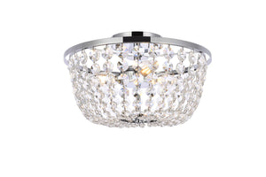 Elegant Lighting - 1109F13C - Three Light Flush Mount - Cora - Chrome