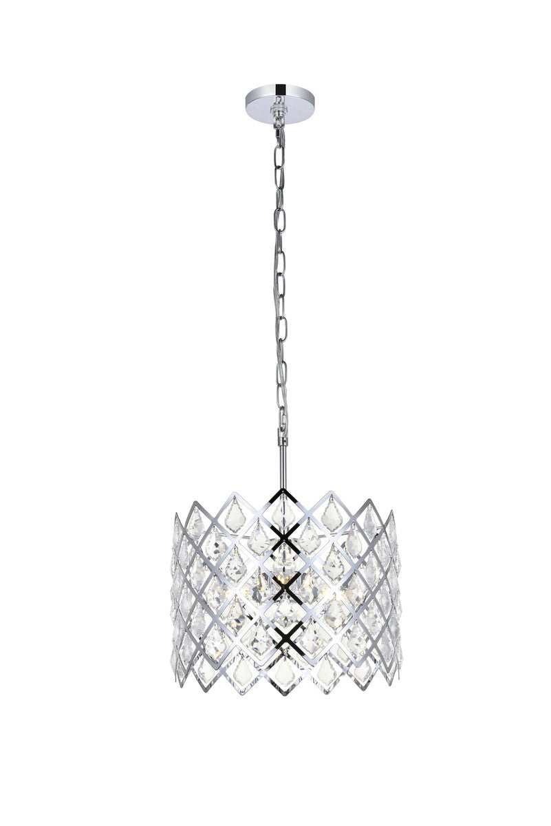 Elegant Lighting - 1111D13C - Three Light Pendant - Lyla - Chrome