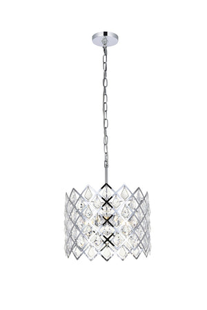 Elegant Lighting - 1111D13C - Three Light Pendant - Lyla - Chrome