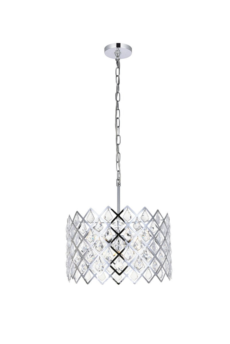 Elegant Lighting - 1111D16C - Three Light Pendant - Lyla - Chrome