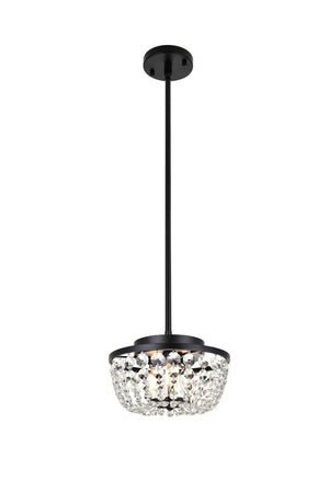 Elegant Lighting - 1114D10BK - Three Light Pendant - Gianna - Black