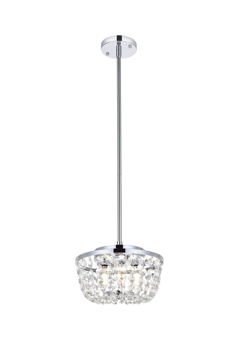 Elegant Lighting - 1114D10C - Three Light Pendant - Gianna - Chrome