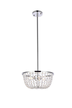 Elegant Lighting - 1114D13C - Three Light Pendant - Gianna - Chrome