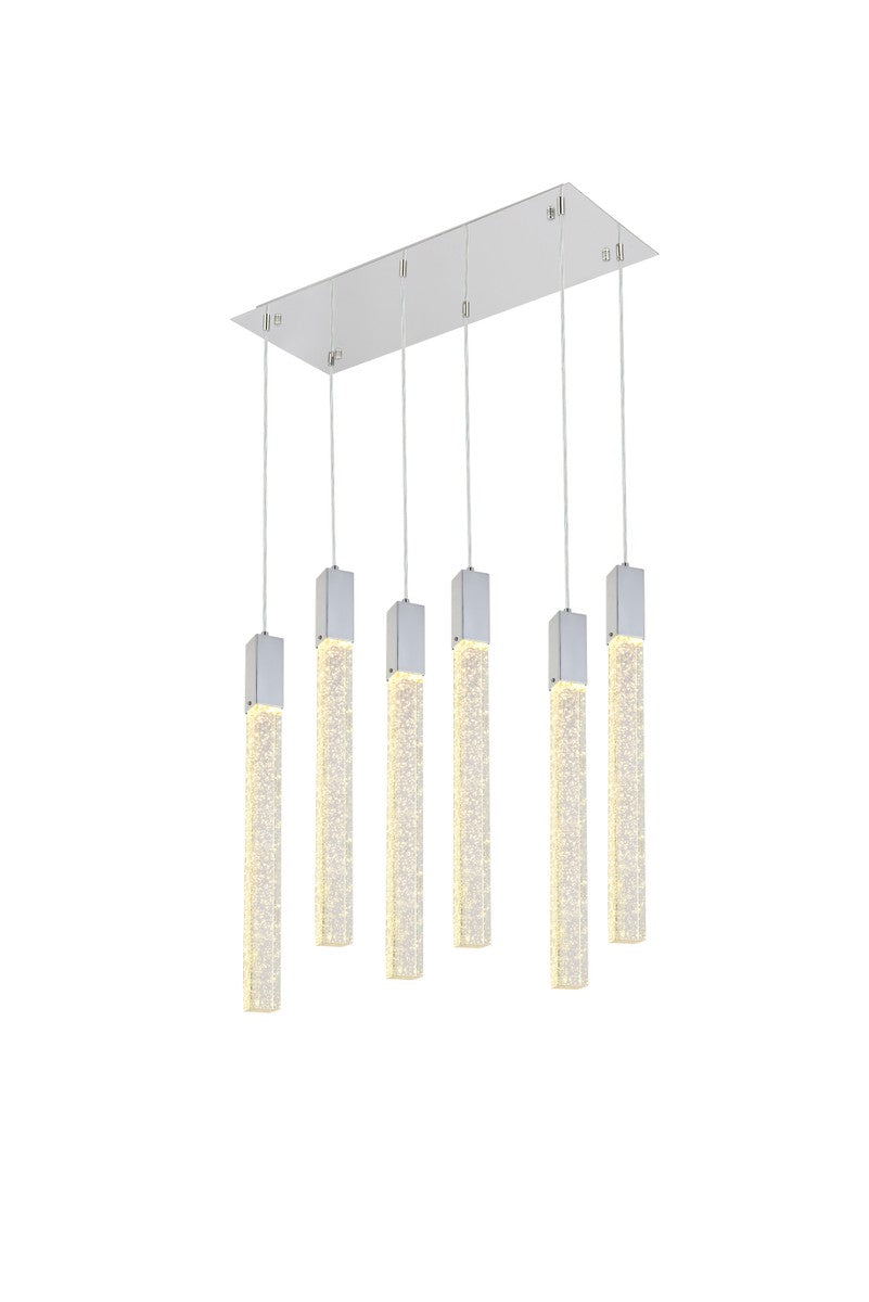 Elegant Lighting - 2066D32C - Six Light Pendant - Weston - Chrome