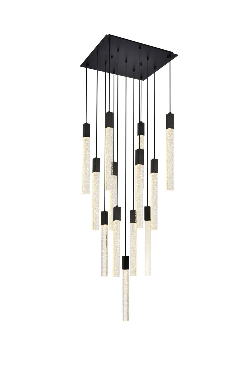 Elegant Lighting - 2066G26BK - 13 Light Pendant - Weston - Black