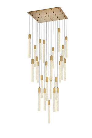 Elegant Lighting - 2066G36SG - 25 Light Pendant - Weston - Satin Gold