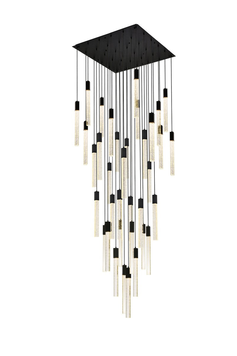 Elegant Lighting - 2066G42BK - 36 Light Pendant - Weston - Black