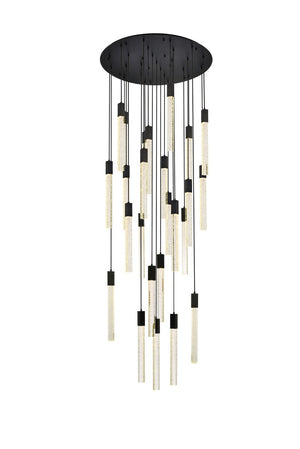 Elegant Lighting - 2067G42BK - 25 Light Pendant - Weston - Black