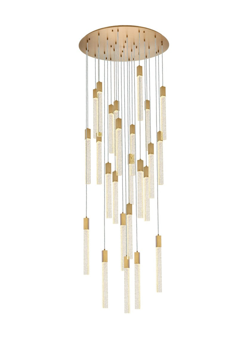 Elegant Lighting - 2067G42SG - 25 Light Pendant - Weston - Satin Gold