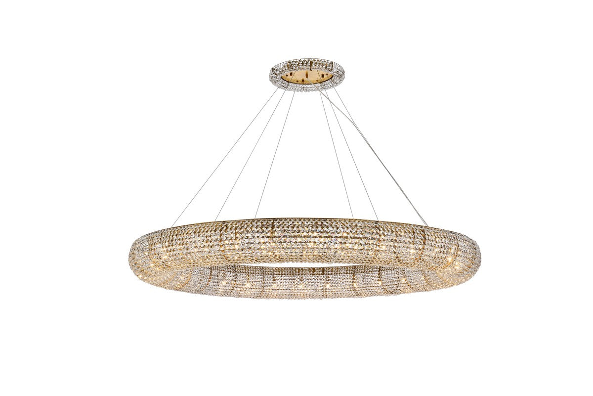 Elegant Lighting - 2114G71G/RC - 30 Light Chandelier - PARIS - Gold And Clear