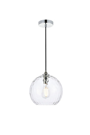 Elegant Lighting - LD2282C - One Light Pendant - Cashel - Chrome And Clear