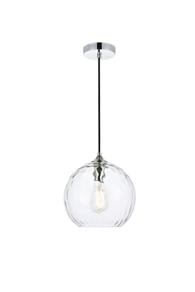 Elegant Lighting - LD2282C - One Light Pendant - Cashel - Chrome and Clear