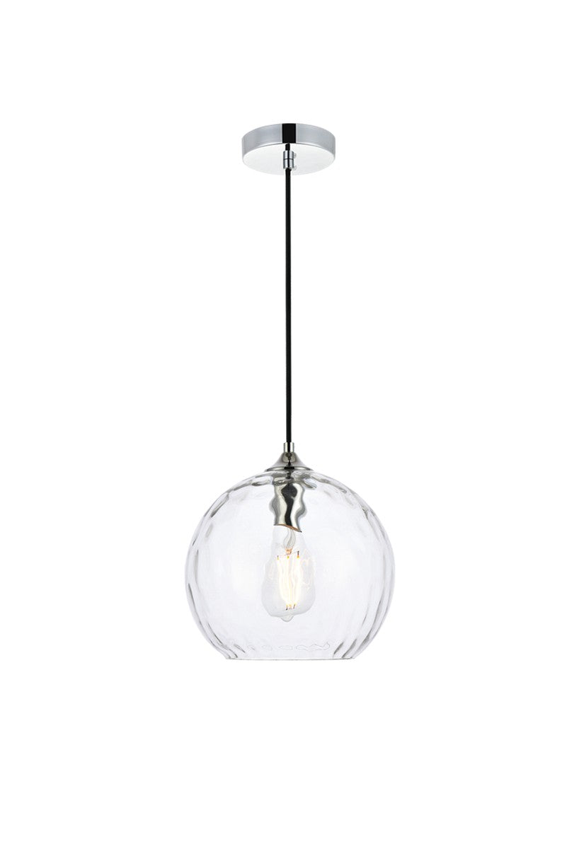 Elegant Lighting - LD2282C - One Light Pendant - Cashel - Chrome And Clear