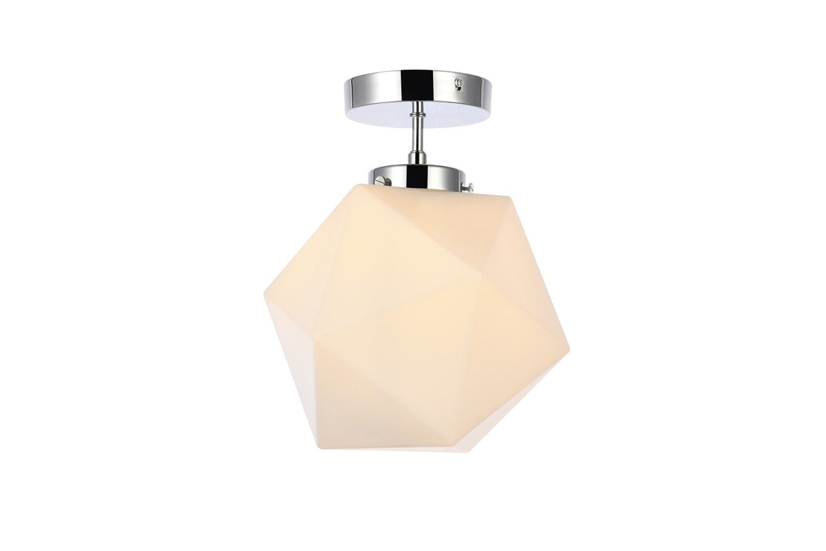 Elegant Lighting - LD2347C - One Light Flush Mount - Lawrence - Chrome