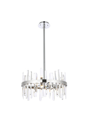 Elegant Lighting - 2200D20C - Ten Light Pendant - Serena - chrome