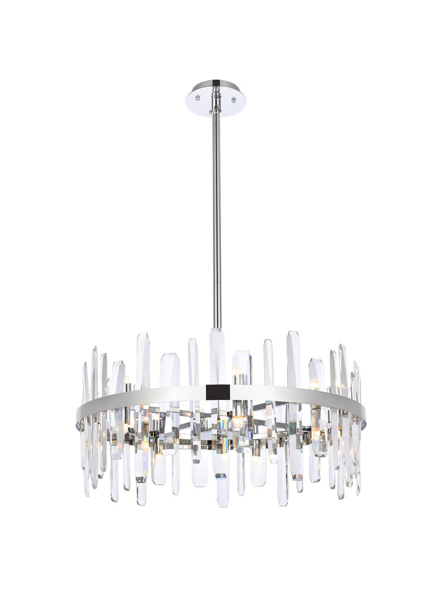 Elegant Lighting - 2200D25C - 14 Light Pendant - Serena - Chrome