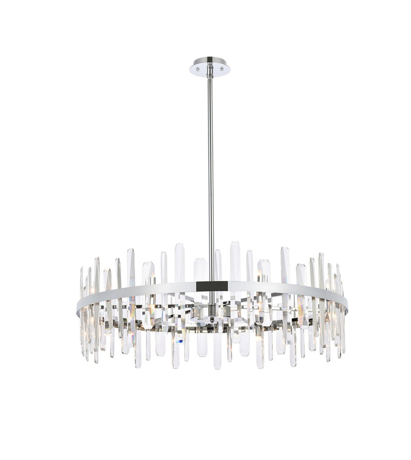Elegant Lighting - 2200D36C - 16 Light Chandelier - Serena - chrome