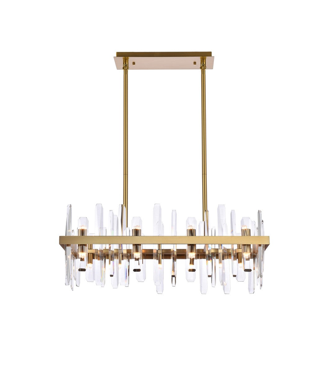 Elegant Lighting - 2200G30SG - 16 Light Chandelier - Serena - Satin Gold