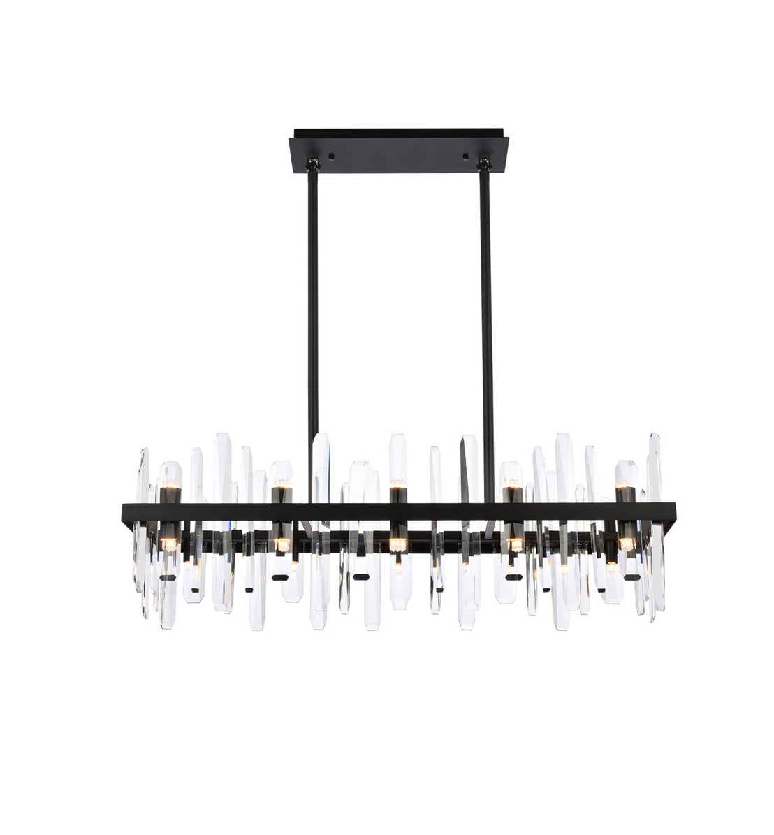 Elegant Lighting - 2200G36BK - 20 Light Chandelier - Serena - black