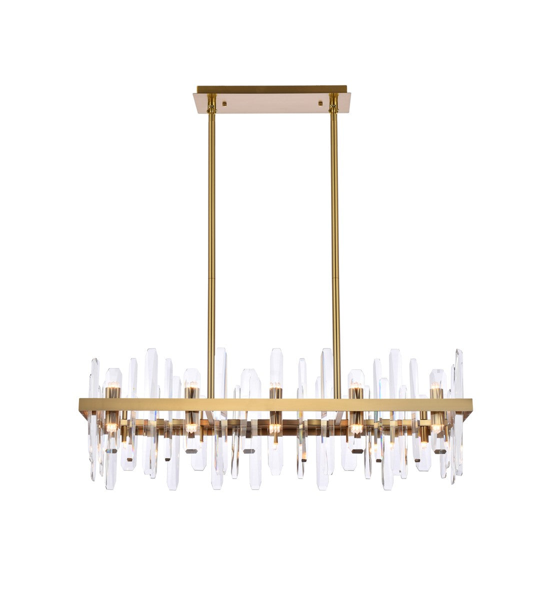 Elegant Lighting - 2200G36SG - 20 Light Chandelier - Serena - Satin Gold