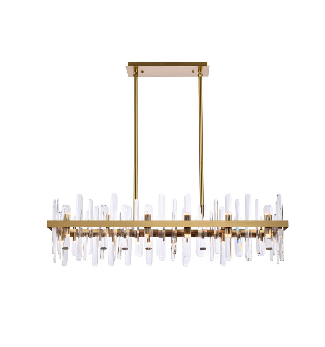 Elegant Lighting - 2200G42SG - 24 Light Chandelier - Serena - satin gold