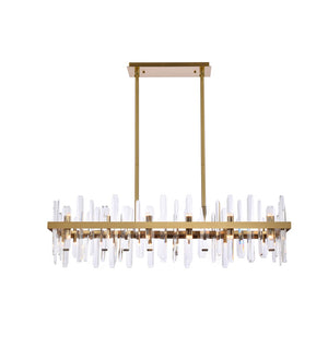 Elegant Lighting - 2200G42SG - 24 Light Chandelier - Serena - Satin Gold