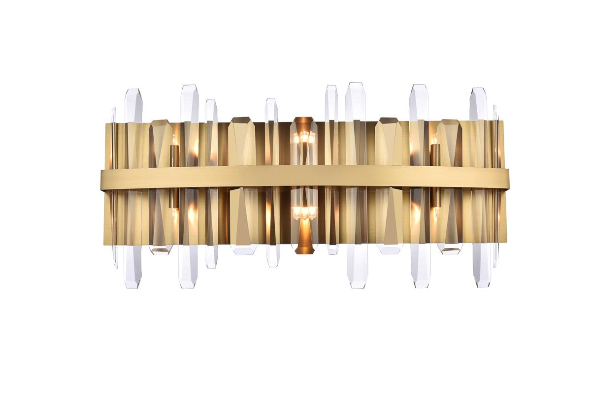 Elegant Lighting - 2200W24SG - Six Light Bath Sconce - Serena - Satin Gold