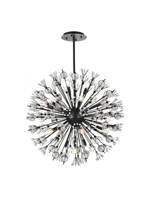 Elegant Lighting - 2500D32BK - 18 Light Pendant - Vera - Black