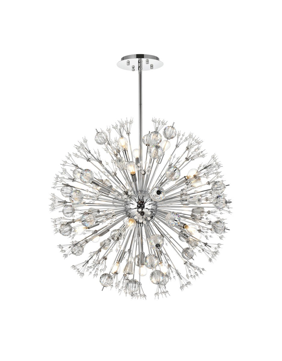 Elegant Lighting - 2500D32C - 18 Light Pendant - Vera - Chrome