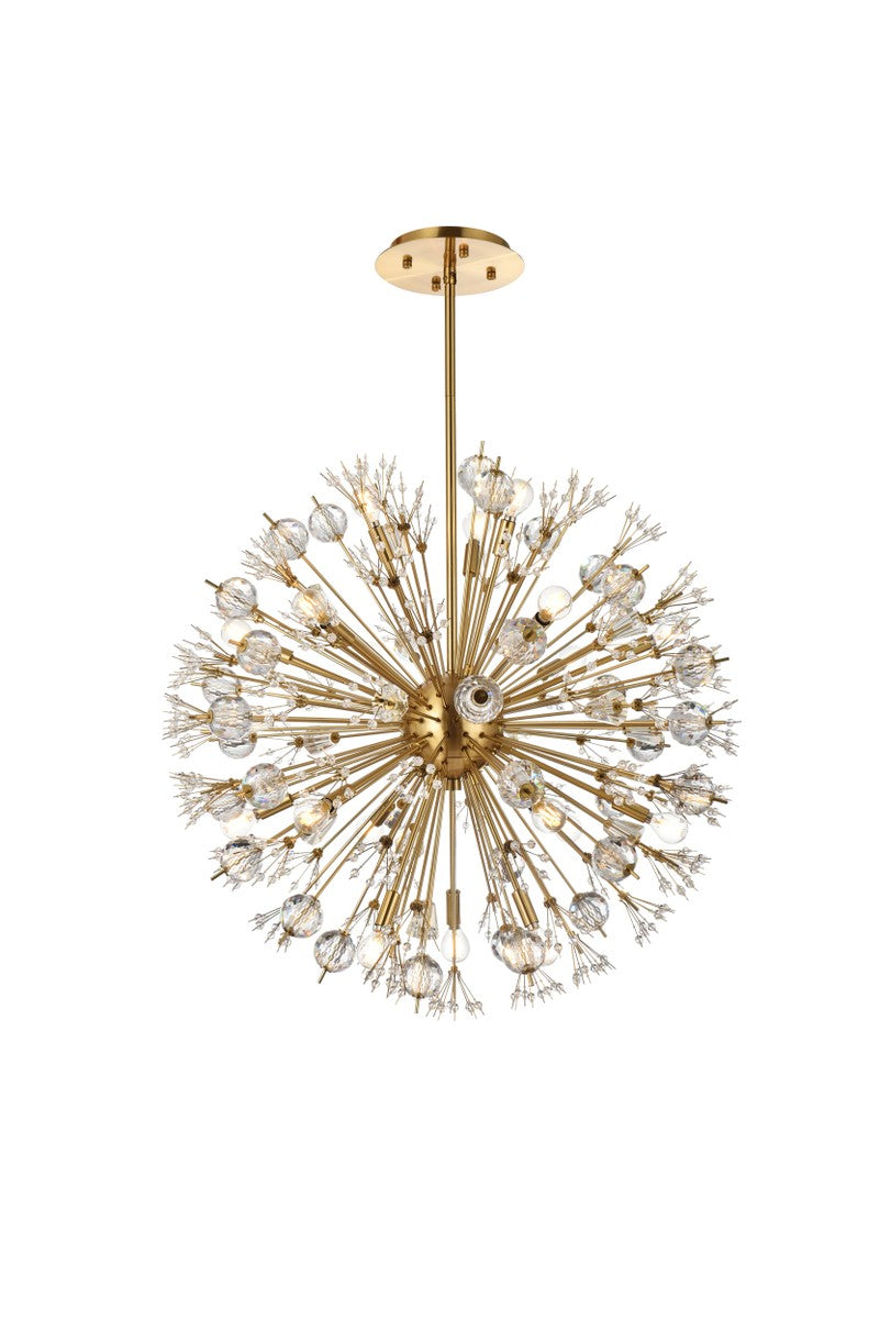 Elegant Lighting - 2500D32SG - 18 Light Pendant - Vera - Gold