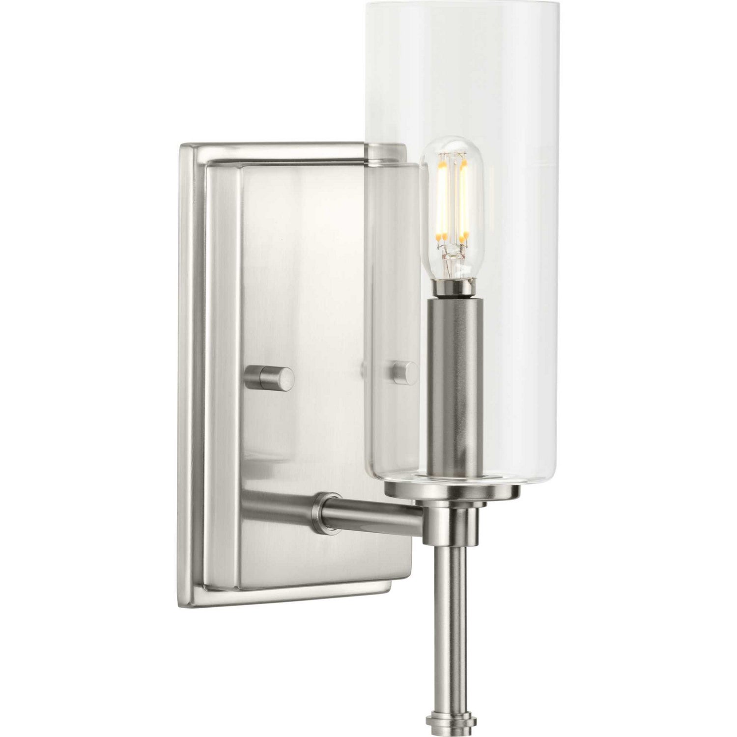 Progress Lighting - P300356-009 - One Light Bath Vanity - Elara - Brushed Nickel