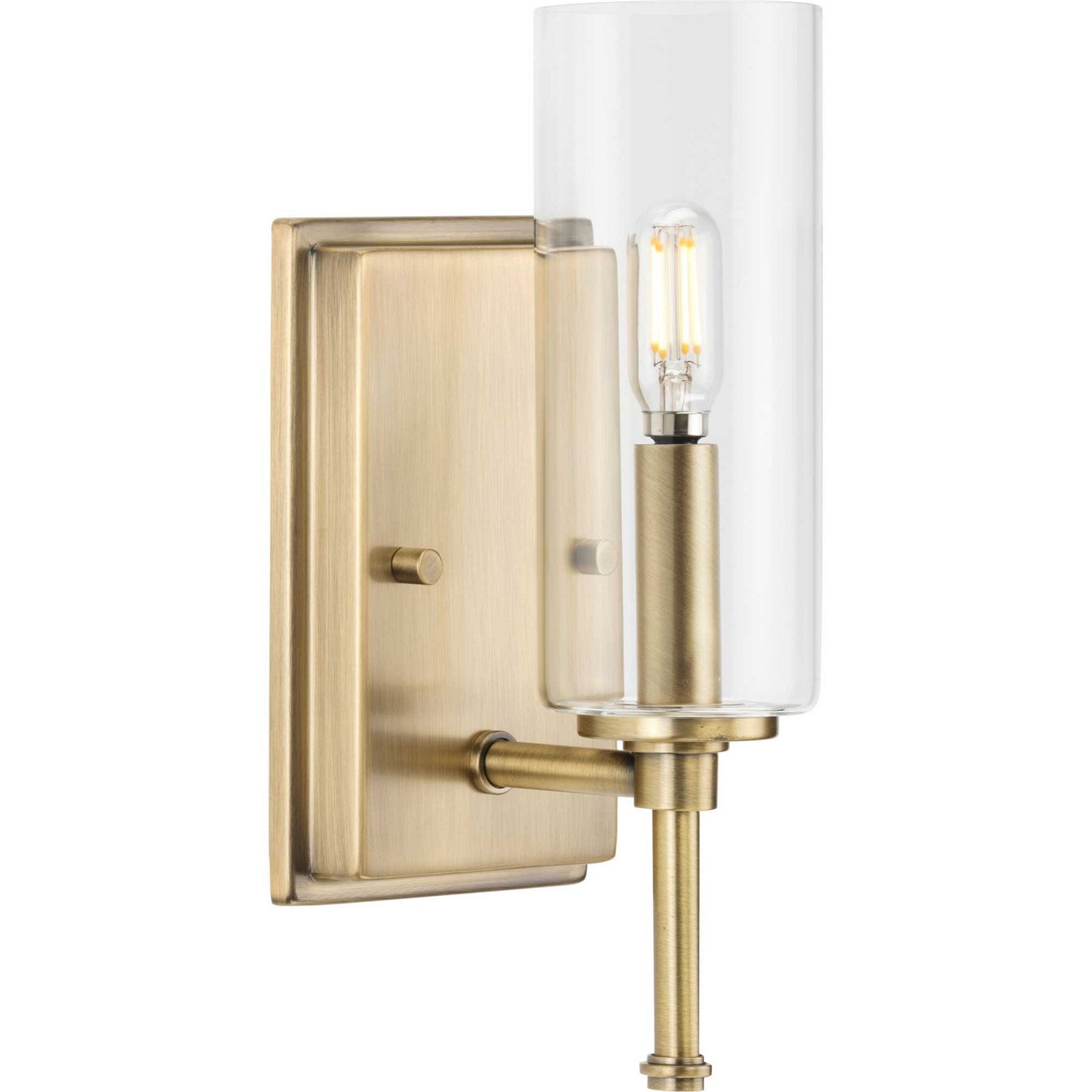 Progress Lighting - P300356-163 - One Light Bath Vanity - Elara - Vintage Brass