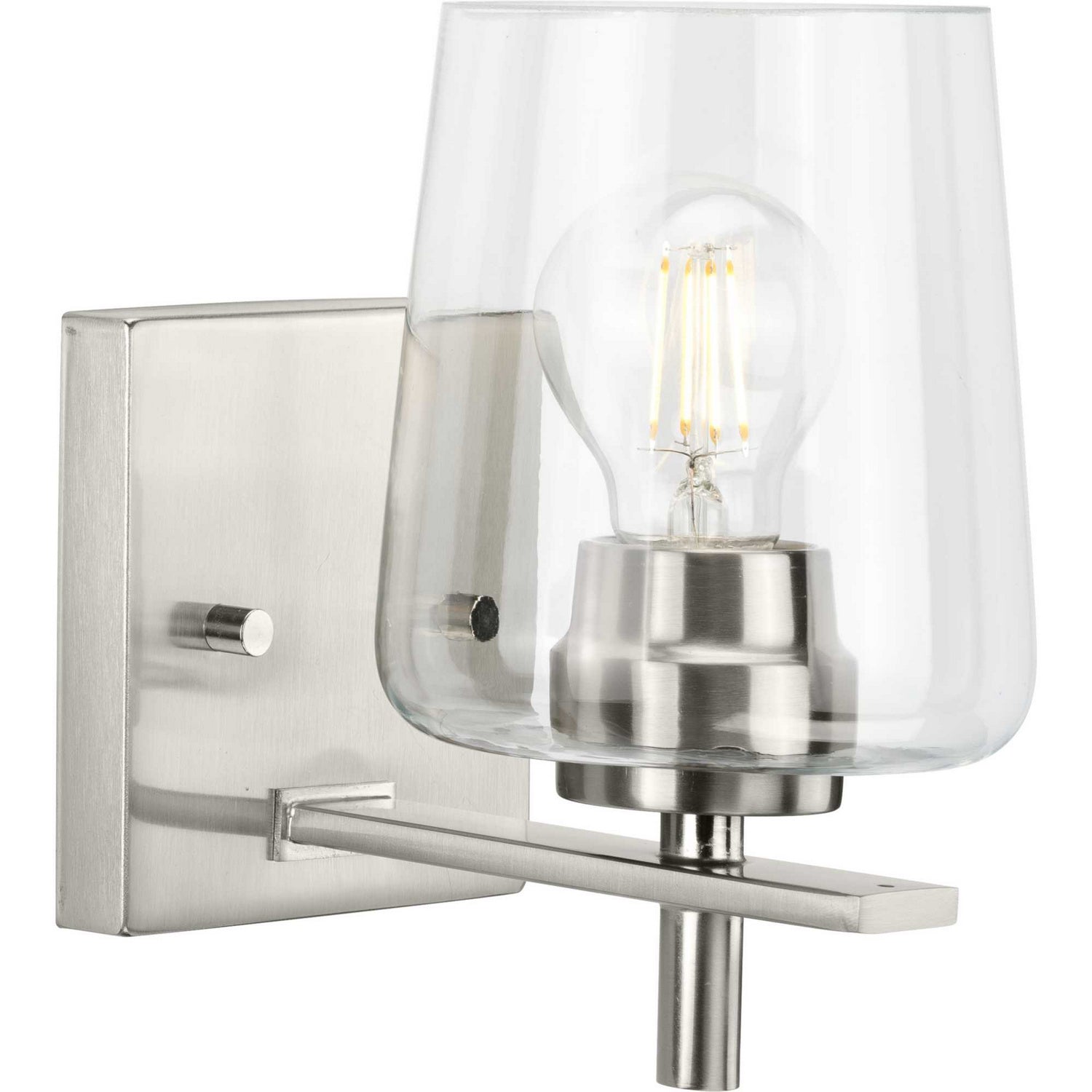 Progress Lighting - P300360-009 - One Light Bath Vanity - Calais - Brushed Nickel