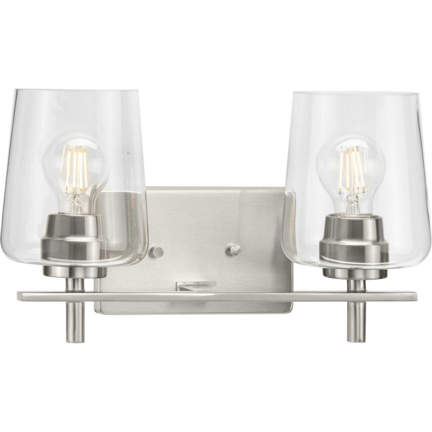 Progress Lighting - P300361-009 - Two Light Bath Vanity - Calais - Brushed Nickel