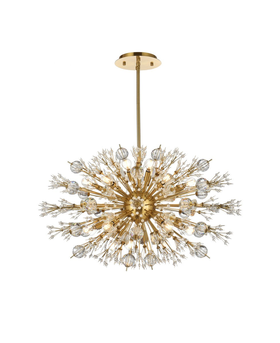 Elegant Lighting - 2500D36SG - 24 Light Pendant - Vera - Gold